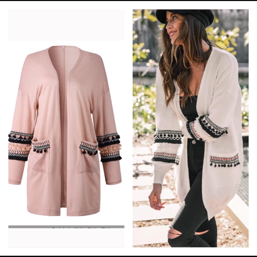 🆕 Open Front Bohemian Knitted Sweater